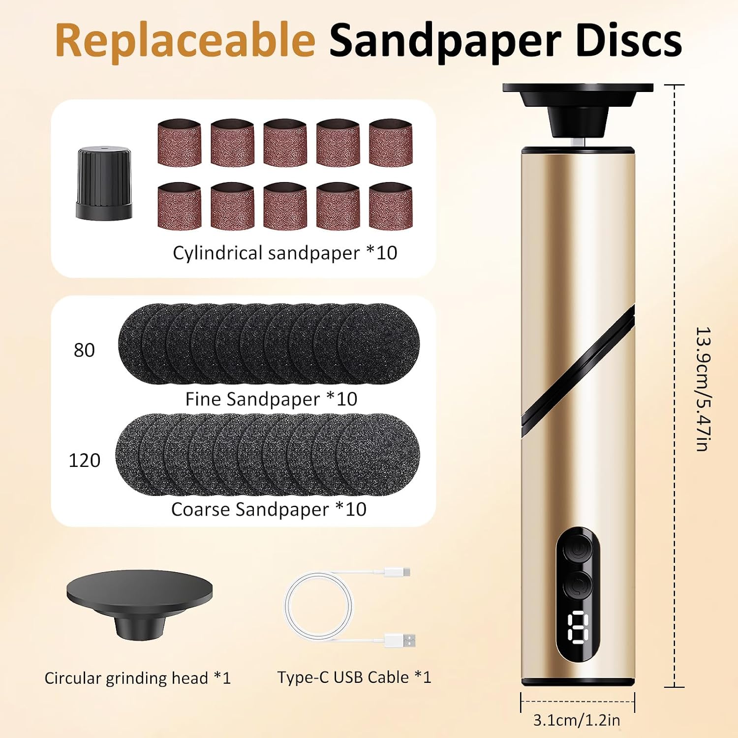 Thumbnail 6 de 2-in-1 Electric Callus Remover 9-Speed