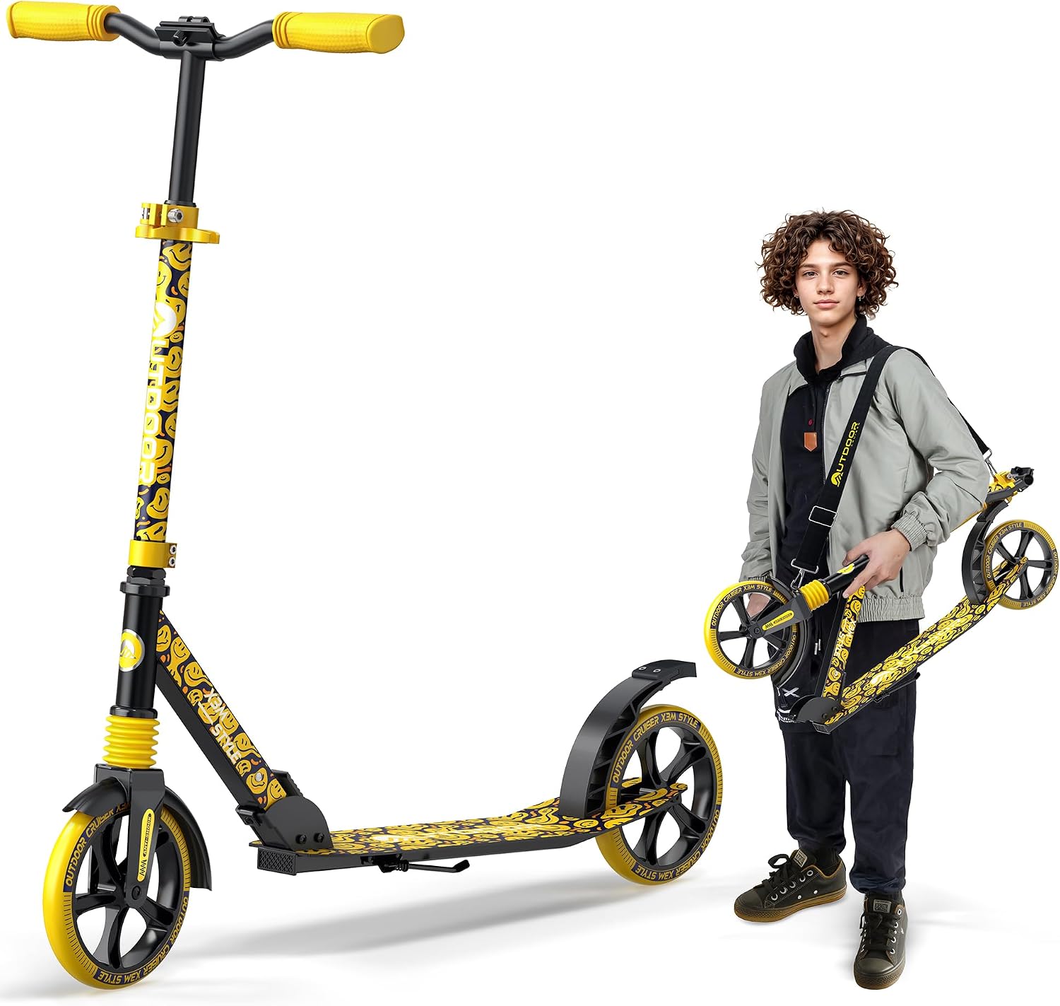 Detalle de Outdoor Cruiser Kick Scooter 8-inch Wheels 🛴