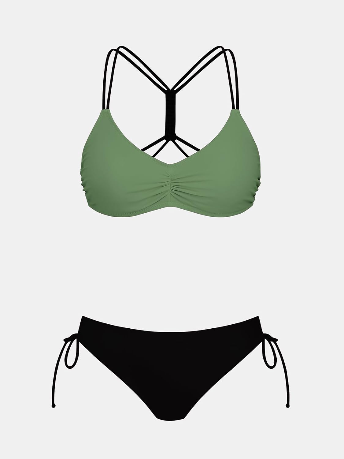Detalle 2 de CUPSHE costume a righe reversibile due pezzi