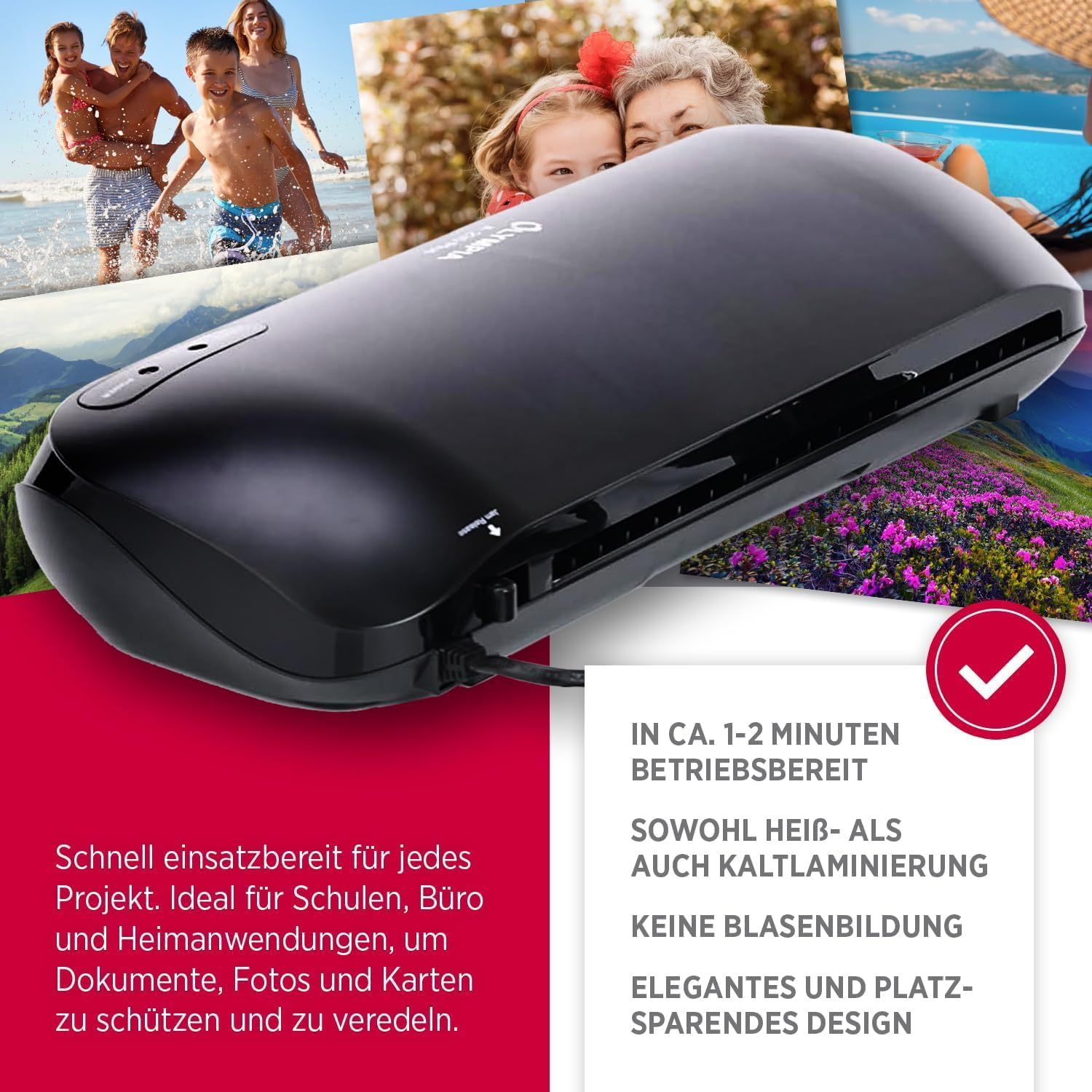 Thumbnail 2 de Olympia A 230 Plus 4-in-1 Laminiergerät Set – Heiß- und Kaltlaminieren