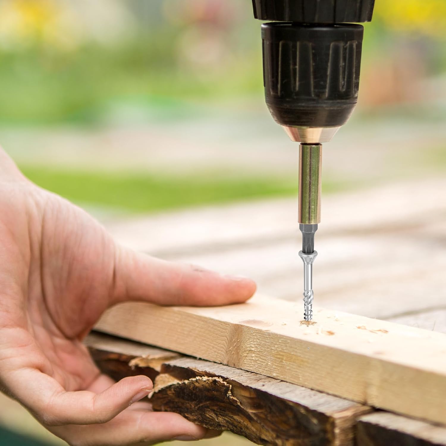 Detalle de TCO Vis pour terrasse 5x50 acier inoxydable A2 (200) + embouts T25
