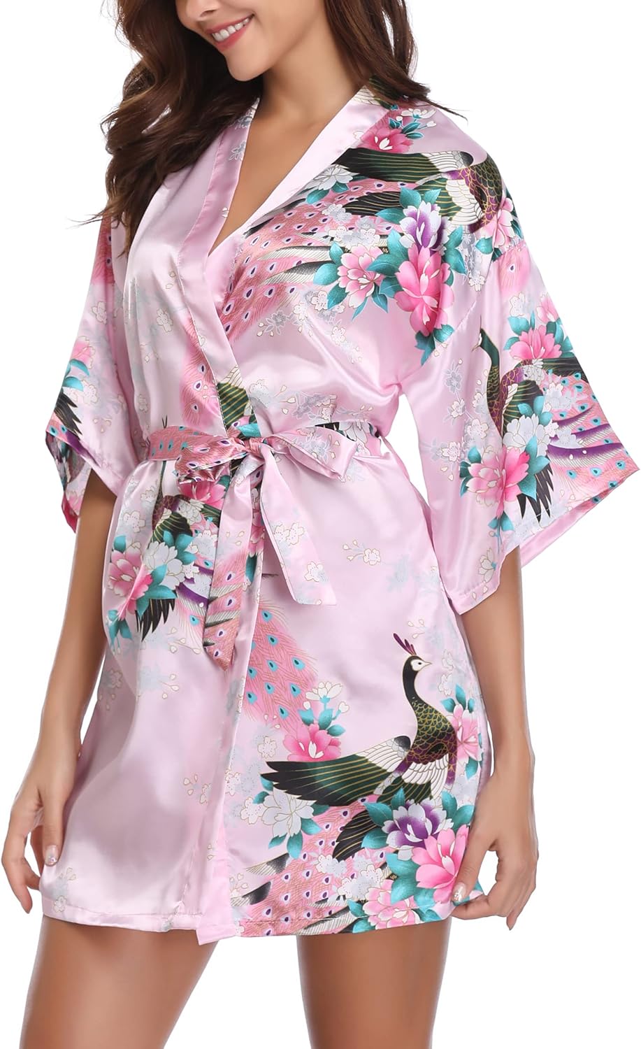 Thumbnail 3 de Vlazom Kimono Japonais Femme Satin Mariage