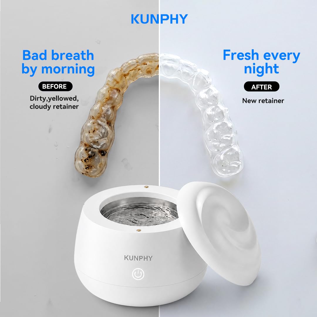 Detalle 2 de KUNPHY 194 Ultrasonic Retainer Cleaner, 48kHz, IPX7, SUS304 Steel