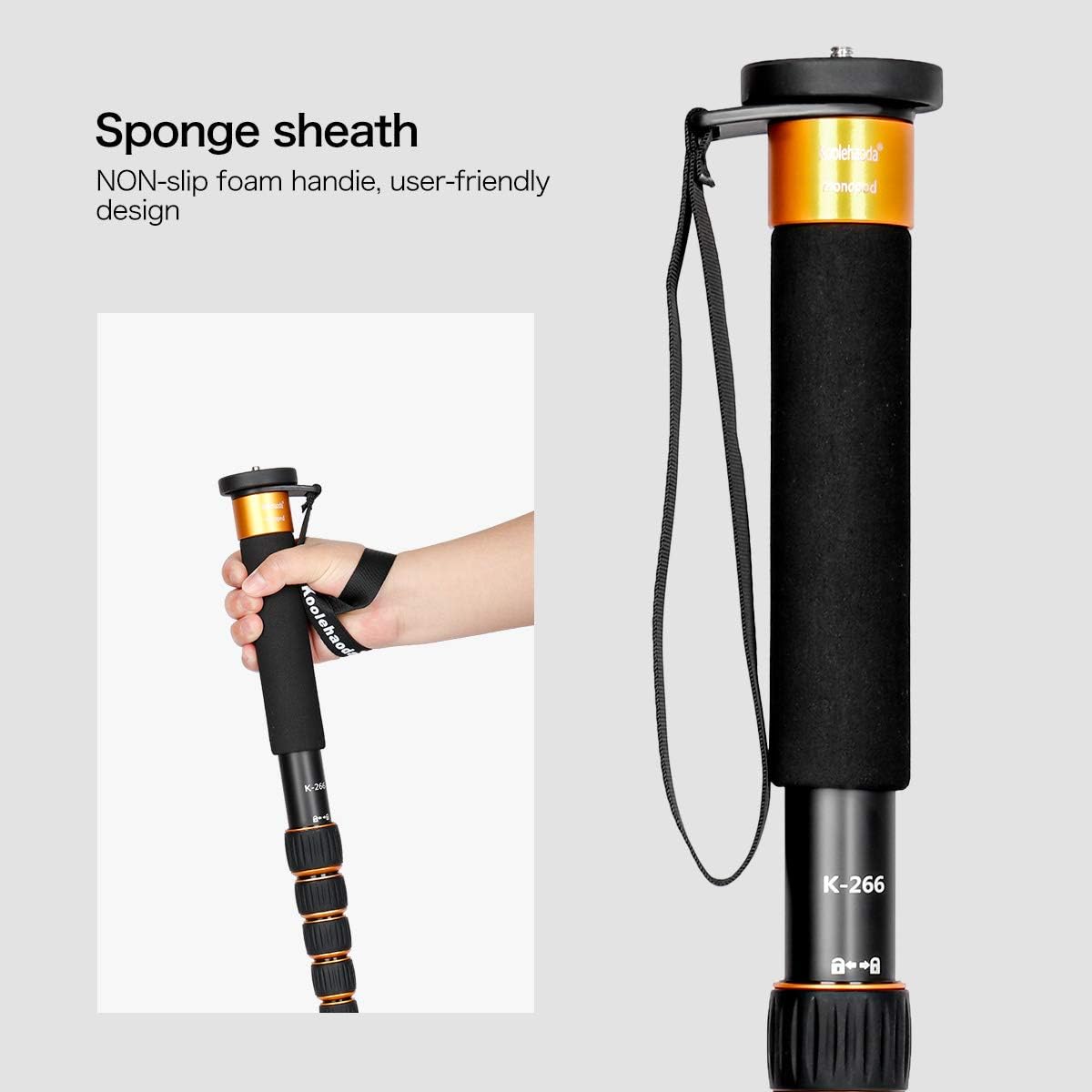 Thumbnail 6 de Koolehaoda 6 Sections Monopod: Portable Aluminium Monopod with 156 cm Reach
