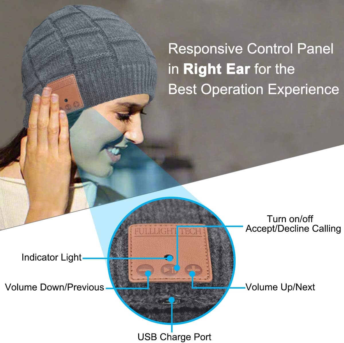 Thumbnail 4 de Bluetooth Beanie Hat with Built-in Speakers