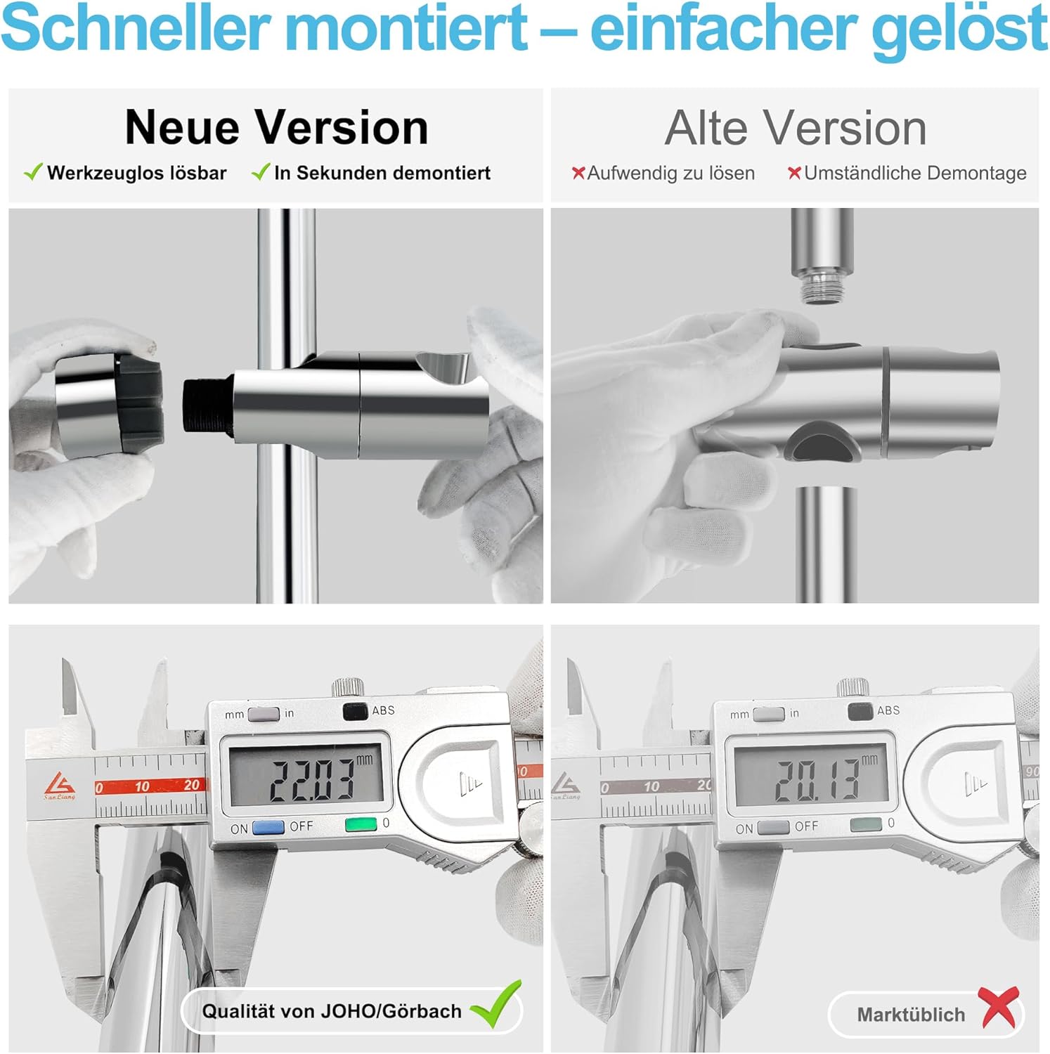 Thumbnail 2 de Görbach Colonna Doccia 70 cm Acciaio Inox