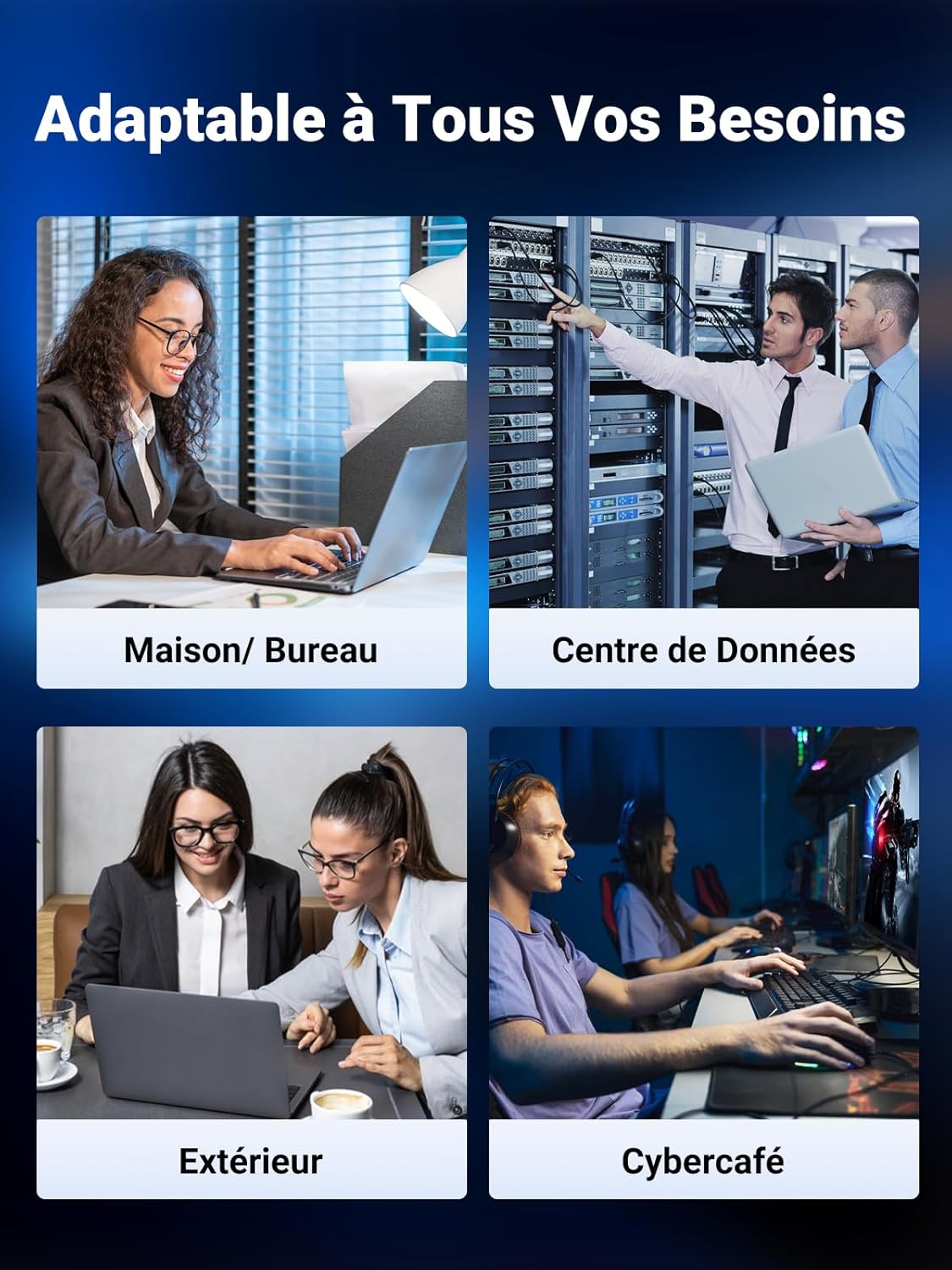 Thumbnail 6 de UGREEN Cat 8 Câble Ethernet 2m 40 Gbps 2000 MHz 📶