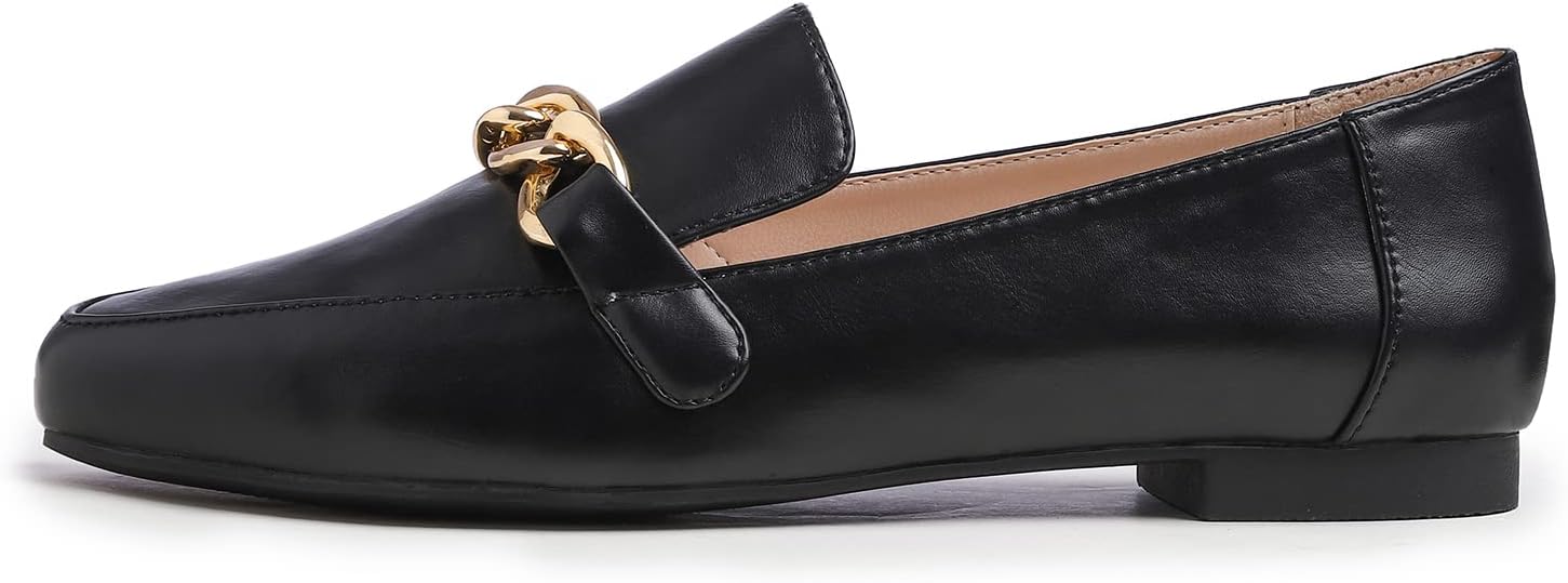 Detalle de Feversole Women's Fashion Dress Comfort Low Heel Office Penny Loafer Flats