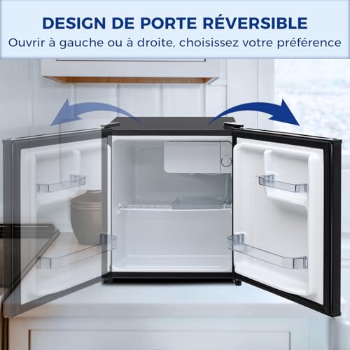 Detalle de Smad Mini Frigo 48L — Réfrigérateur compact 45L utiles, porte réversible et plage 0–10°C