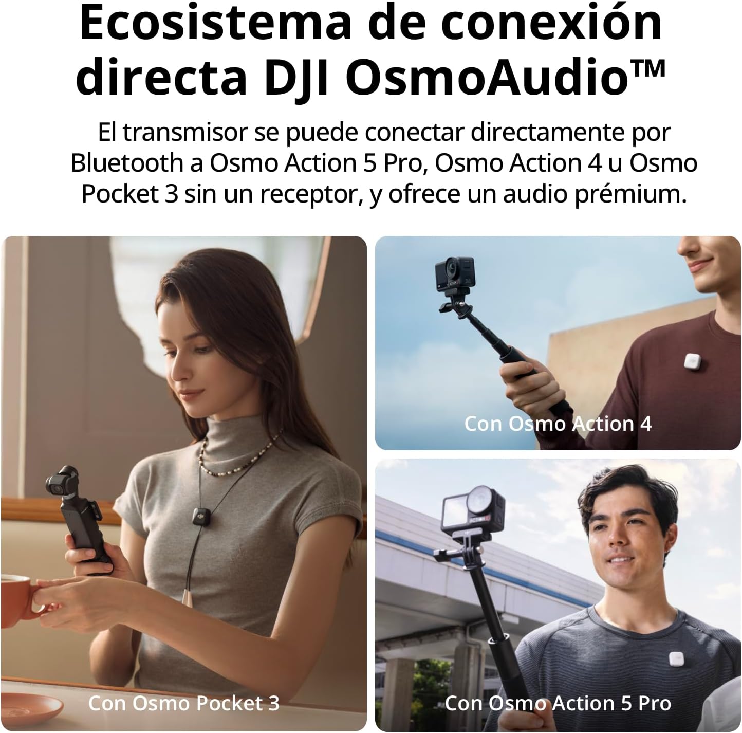 Thumbnail 4 de DJI Mic Mini Inalámbrico 📱 Compacto, 48h, Cancelación Ruido