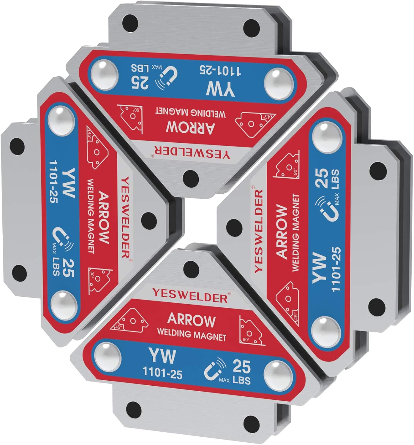 Thumbnail 6 de YESWELDER 25 lb Welding Magnet 4-Pack
