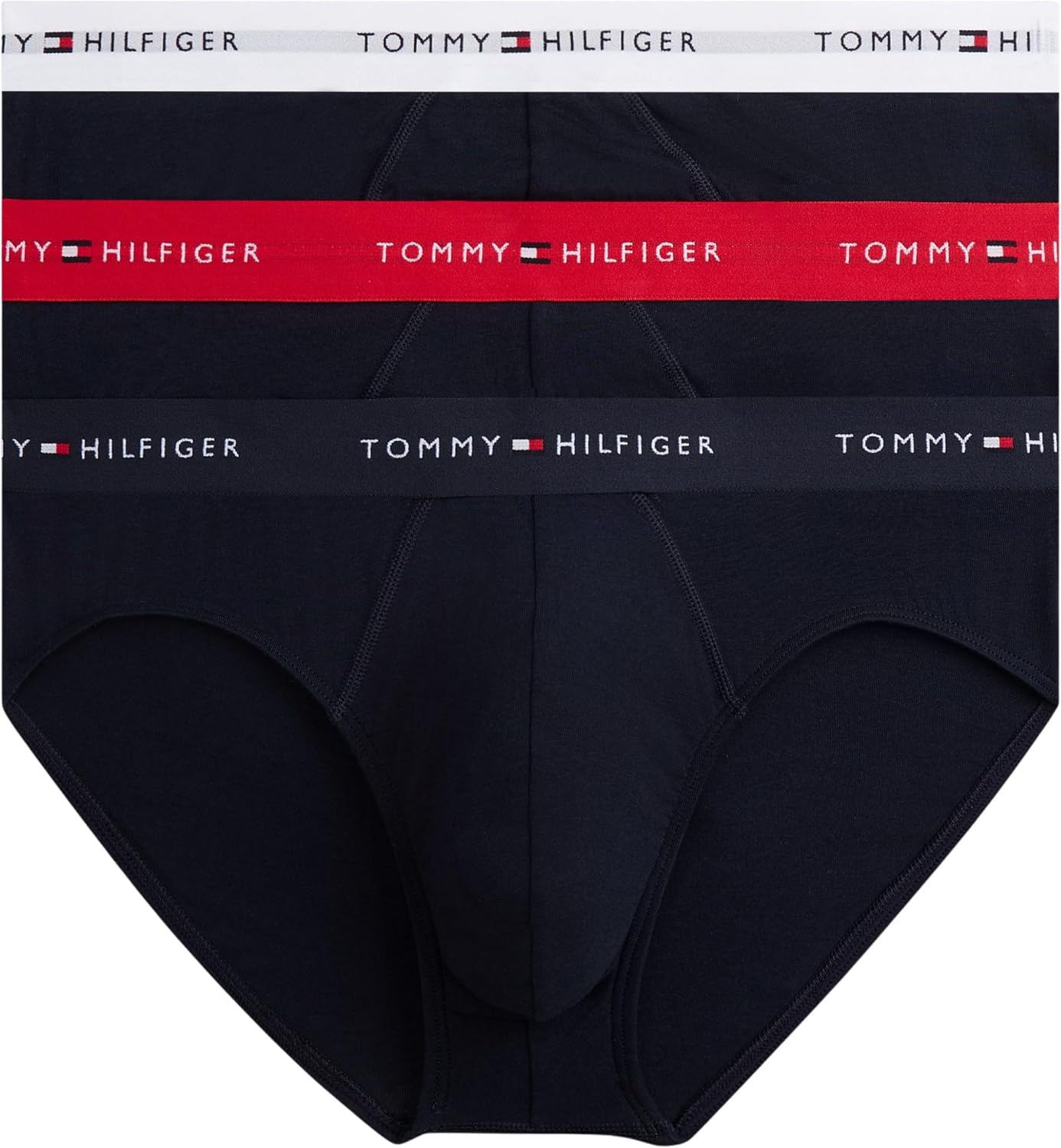 Thumbnail 4 de Tommy Hilfiger Herren 3er Pack Hip Briefs mit Logobund