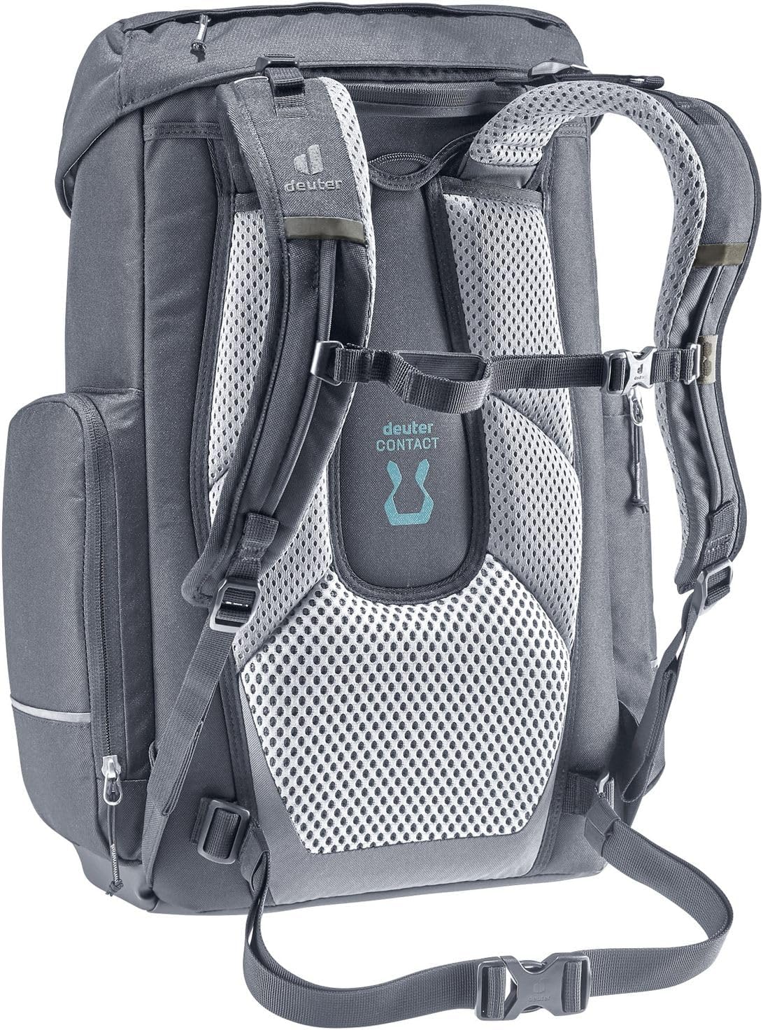 Detalle de deuter Scula School Backpack 30 L – Schulrucksack mit Contact-Rückensystem und Organisation für Tablet & Unterlagen