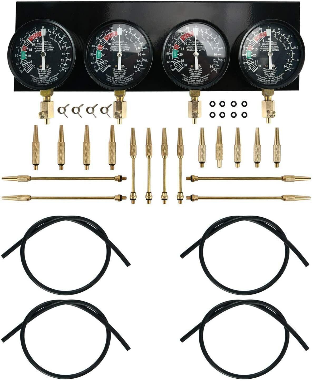 Thumbnail 2 de DHA Carburetor Vacuum Synchronizer Gauge Set (4 gauges) with hoses & adapters for Yamaha, Honda, Suzuki, Kawasaki