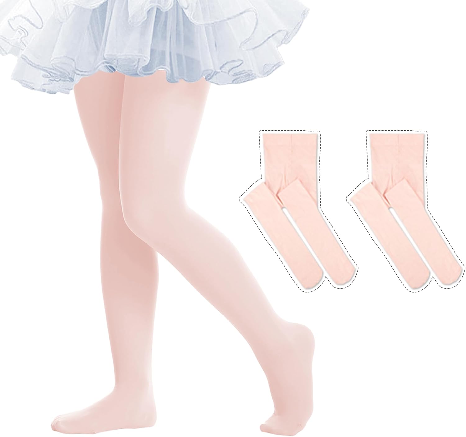 Thumbnail 5 de THMEVOK Ultra-Soft Footed Ballet Tights for Girls (Toddler) — Durable, Elastic, Warm Stockings