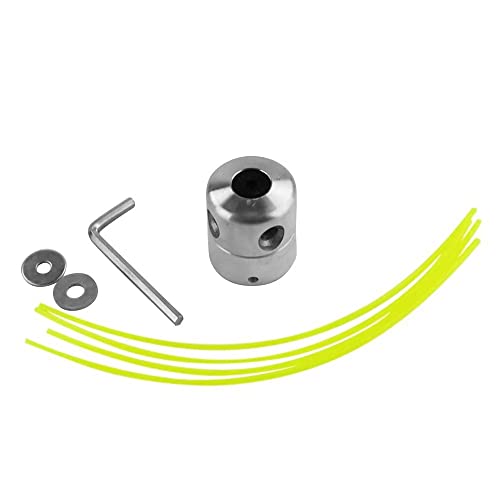 Detalle de Desbrozadora Kimuwote: Cabezal de desbrozar en aluminio, 2 piezas – compatible con bocas de rosca a la izquierda