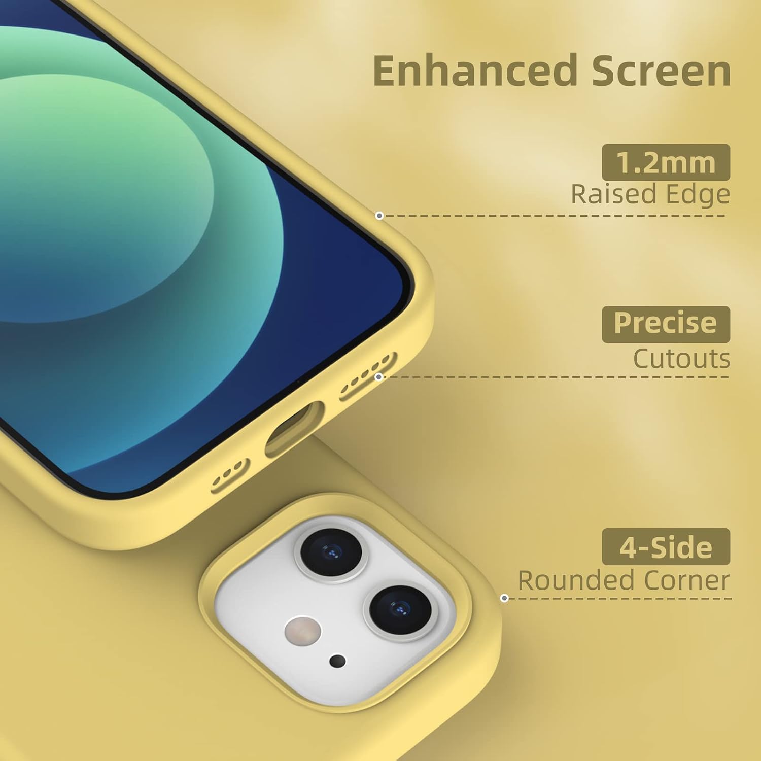 Detalle de K TOMOTO Liquid Silicone Case for iPhone 12/12 Pro