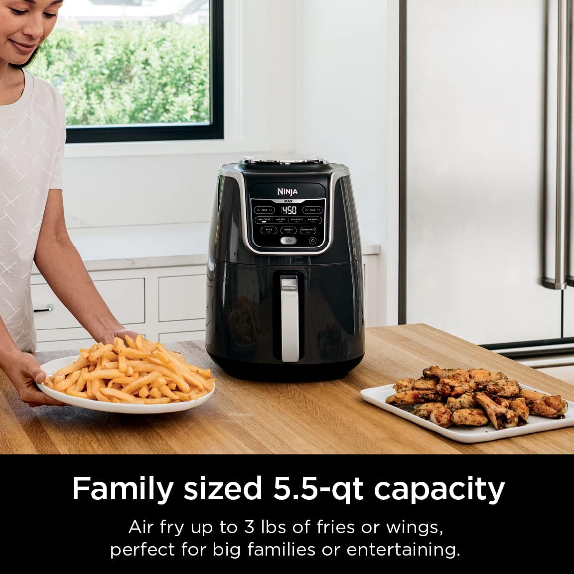 Detalle de Ninja AF161 Max XL Air Fryer, 5.5 qt ⚡