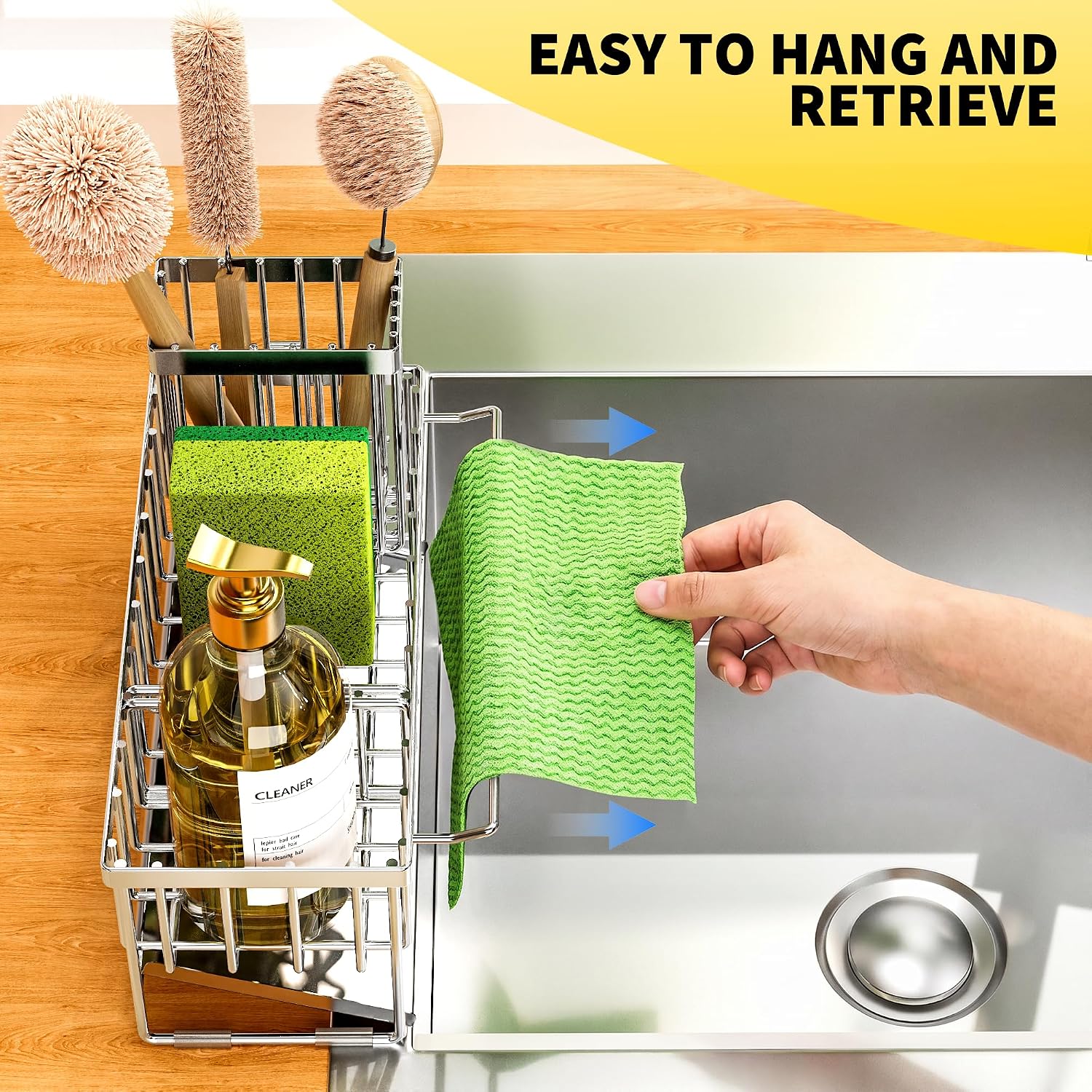 Detalle de Cisily Kitchen Sink Caddy 9.25-inch