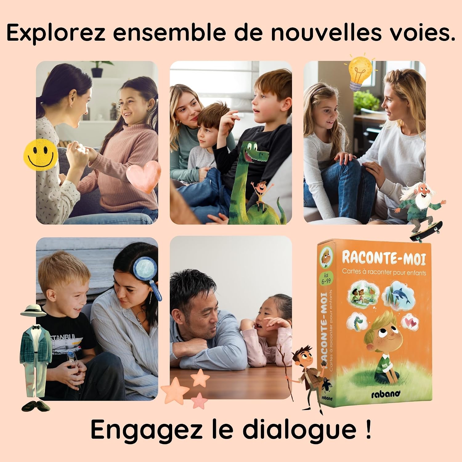 Thumbnail 2 de Cartes à raconter pour enfants dès 6 ans – 150 questions pour renforcer la relation parent-enfant