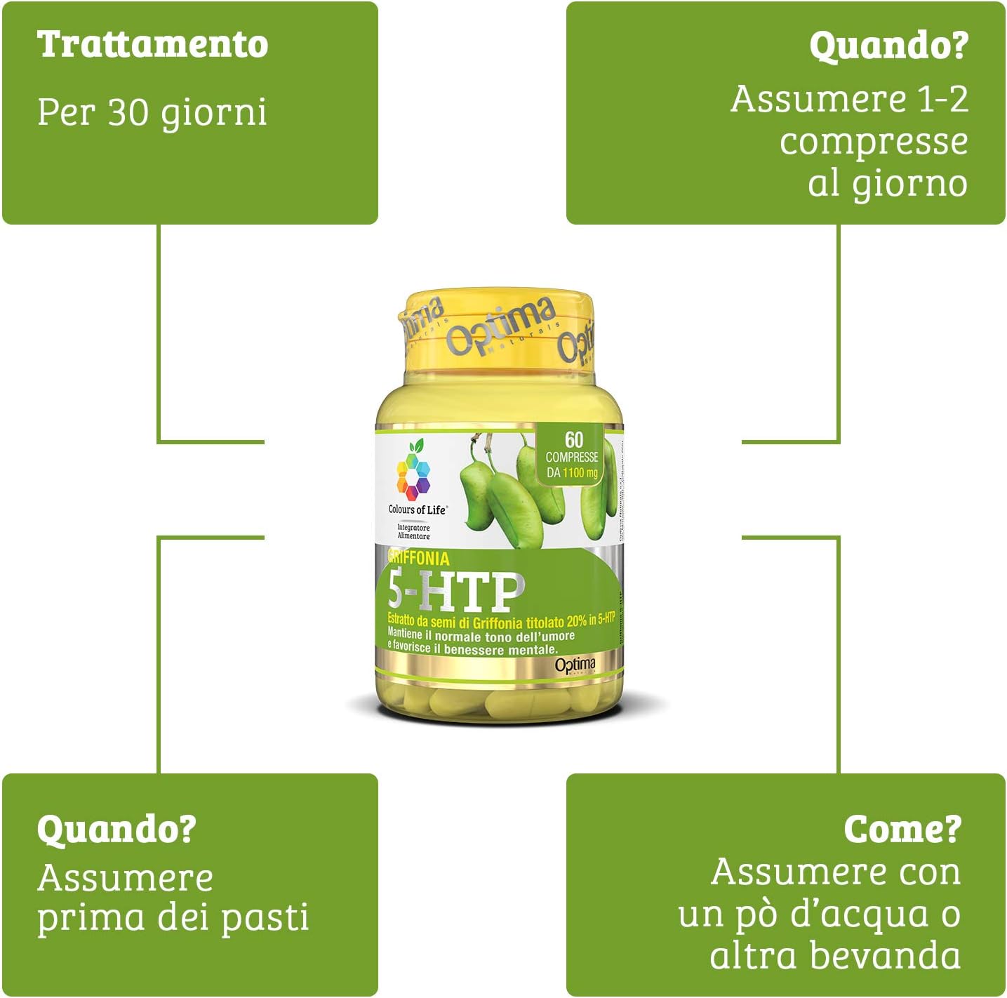 Thumbnail 3 de Colours of Life Griffonia 5-HTP, 70 g 🌱