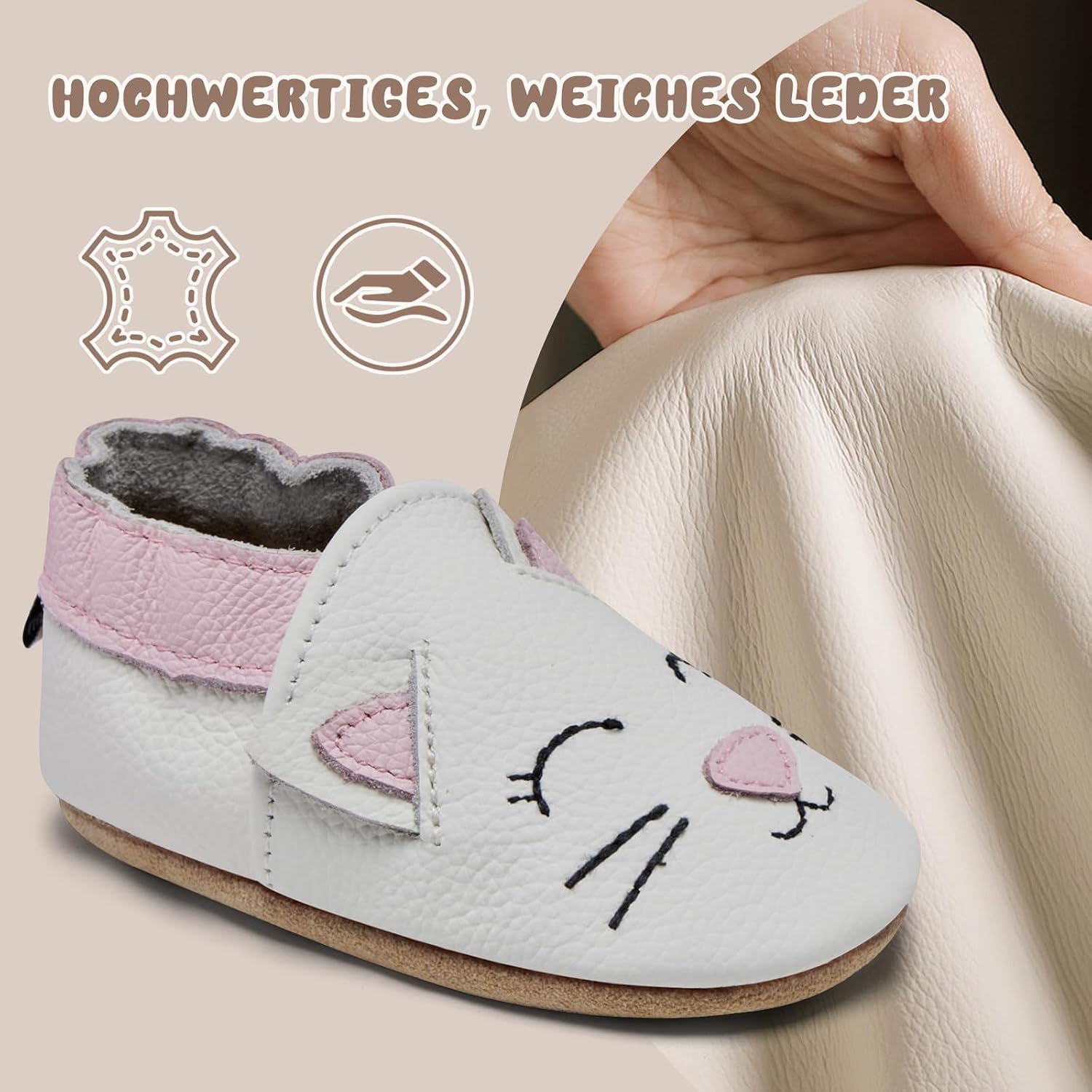 Thumbnail 4 de IceUnicorn Krabbelschuhe Baby Lauflernschuhe