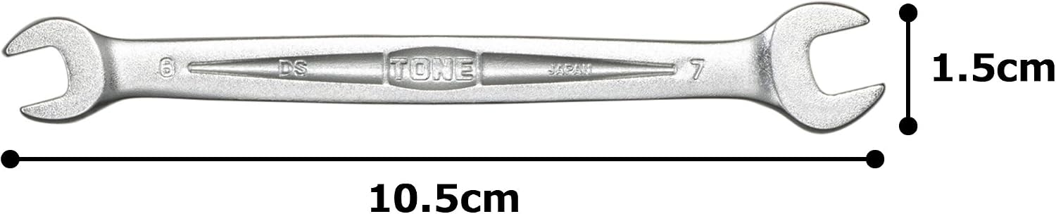 Thumbnail 4 de トネ(TONE) HPDS-0607 スパナ 二面幅6×7mm 薄肉設計・全長104mm