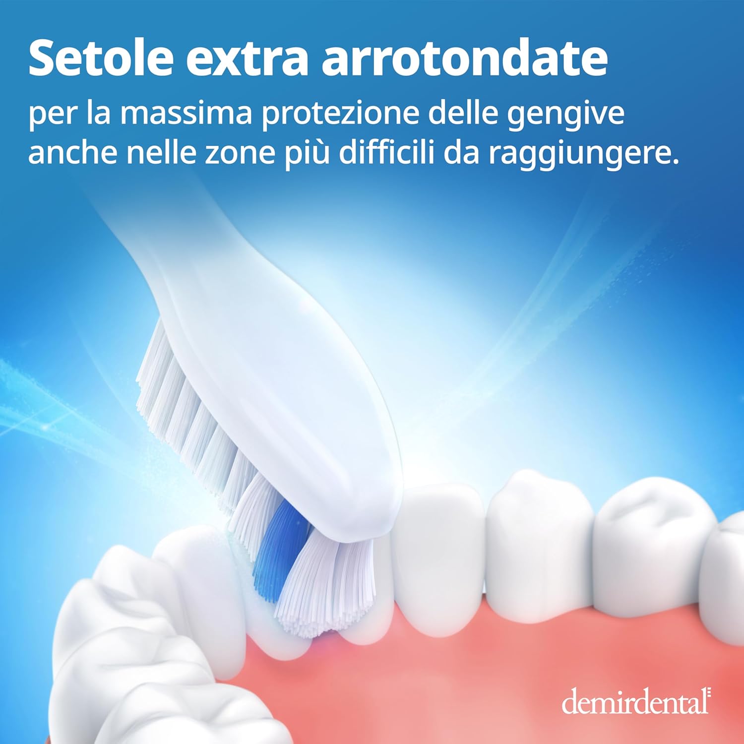 Thumbnail 3 de 8 pack testine demirdental compatibili Philips Sonicare Sensibile HX6058, bianco