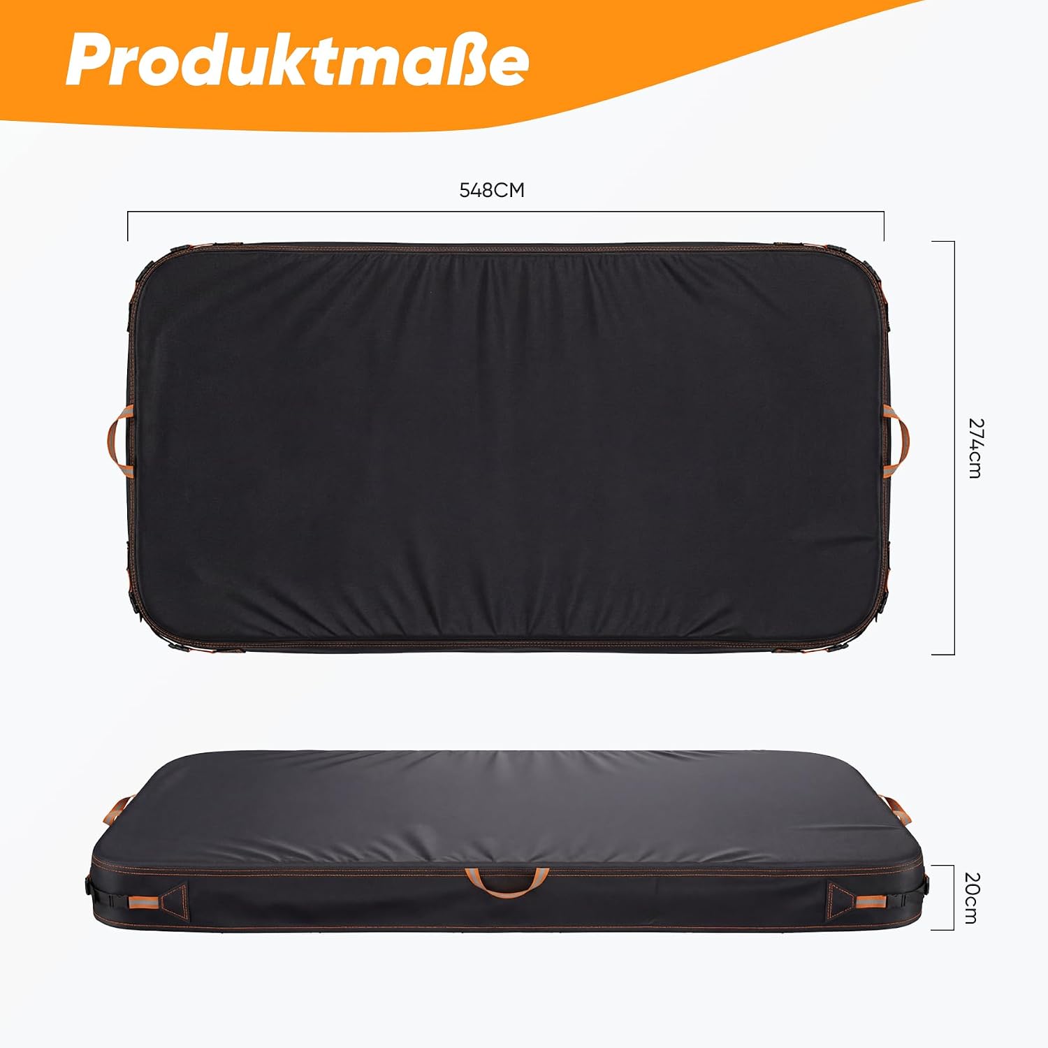 Thumbnail 1 de Poolabdeckung Rechteckig – Premium Sommer-Poolplane 274×549 cm (9×18 ft) aus 500D Oxford-Gewebe
