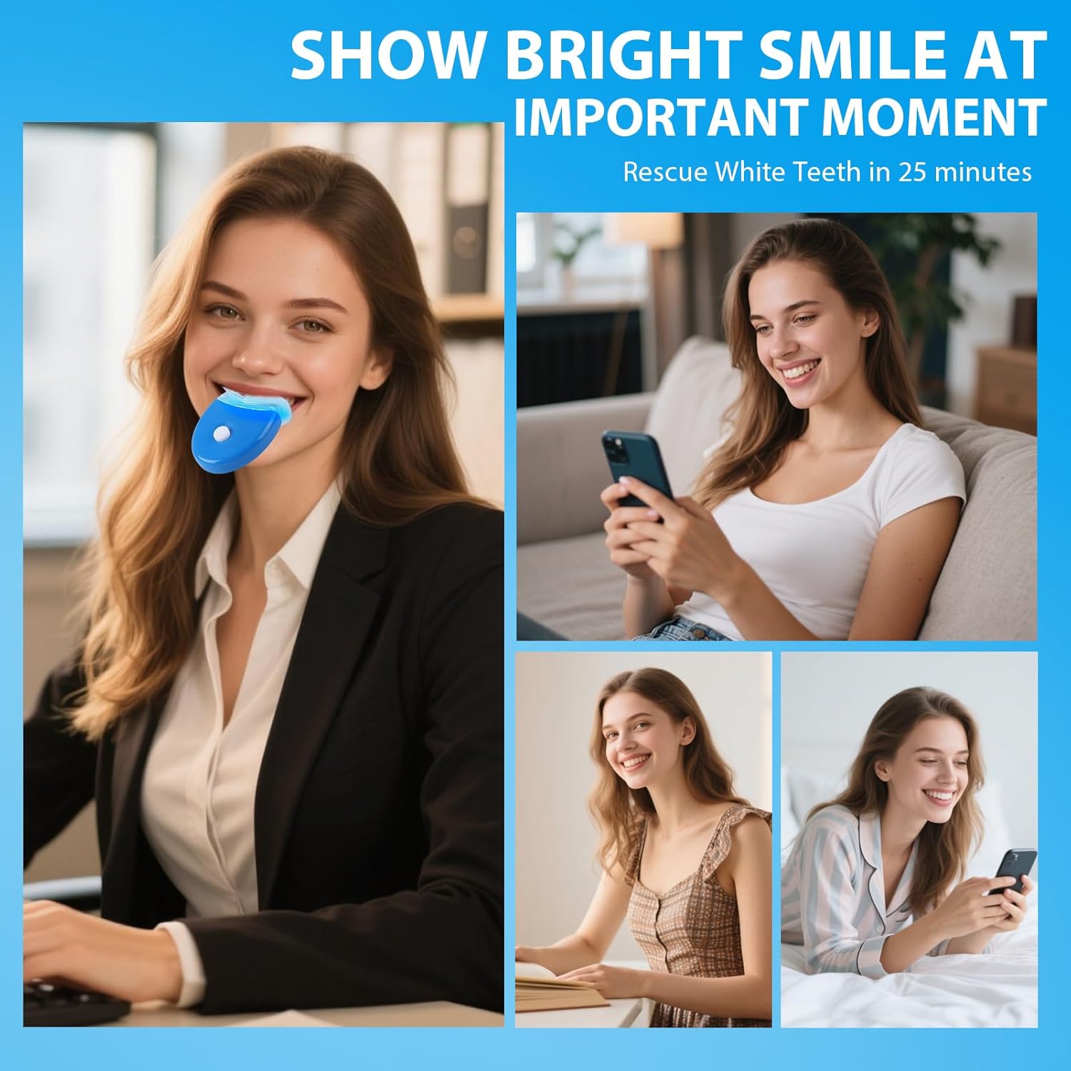Thumbnail 6 de Kit sbiancante per denti con lampada domestica – 10 gel, 2 mascherine ausiliarie