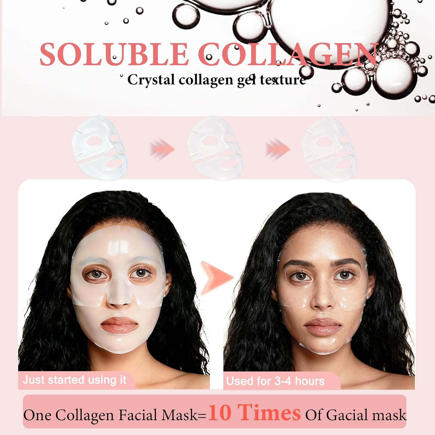 Thumbnail 2 de 8 Pezzi Maschera Collagene Viso Bio-Collagen Real Deep Mask: collagen mask overnight per idratazione e notte