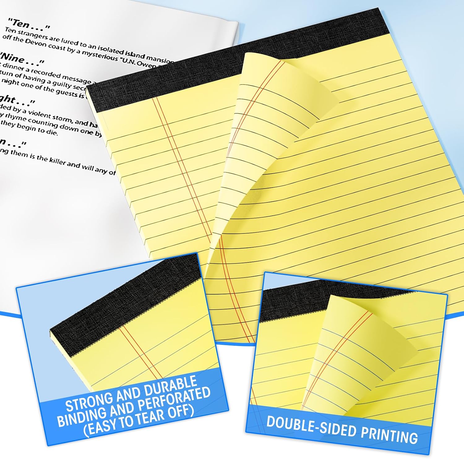 Thumbnail 3 de Color Notepads, 8.5 x 11 Inches