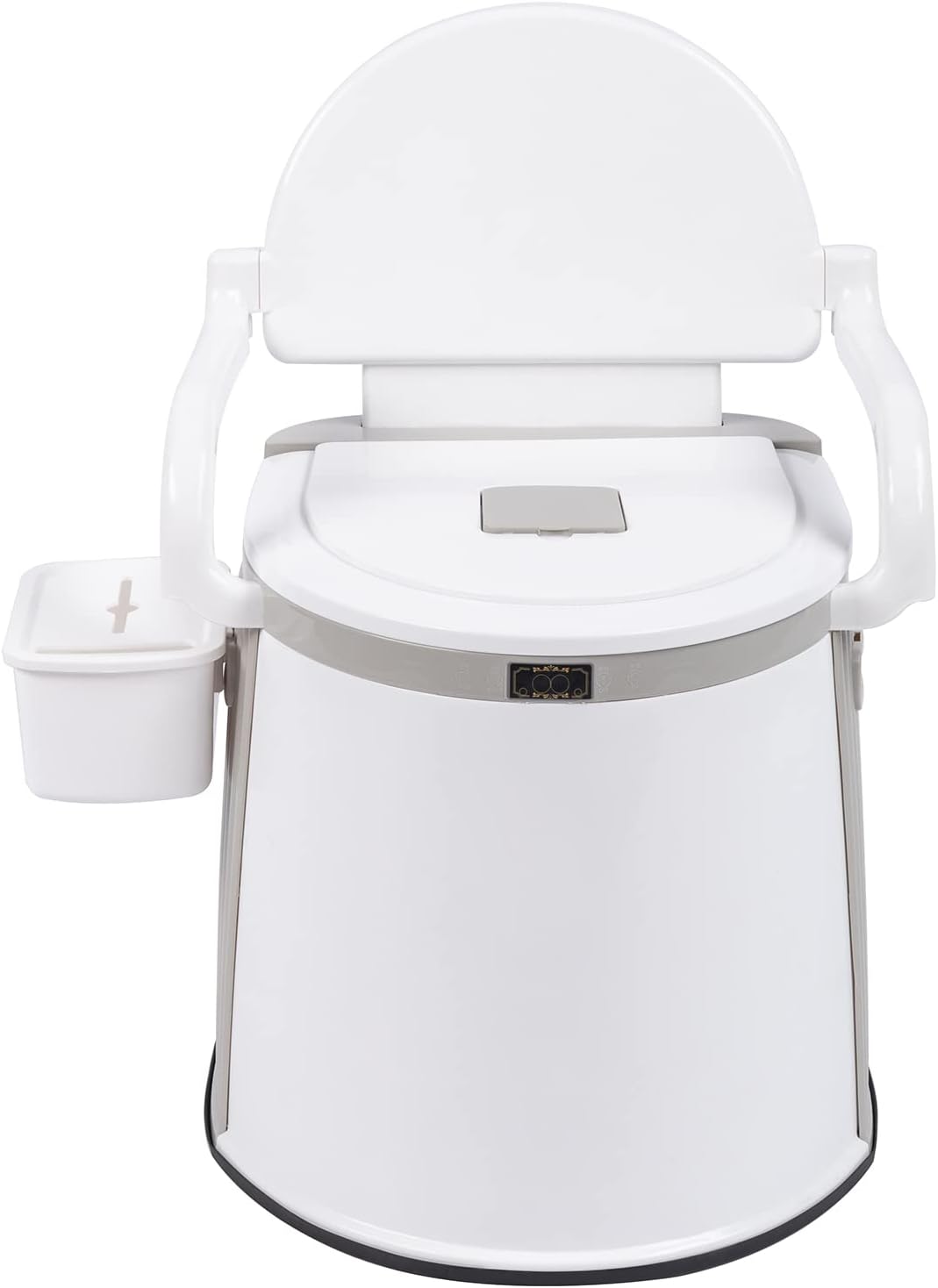 Detalle de Bonnlo Toilettes de camping portable avec seau amovible — siège, couvercle et support de papier toilette