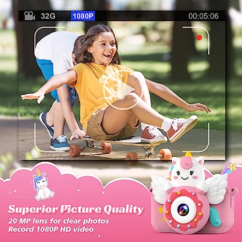 Thumbnail 3 de TIATUA Cámara para niños 1080P HD con pantalla 2.0'' y tarjeta 32 GB – Regalo perfecto para peques
