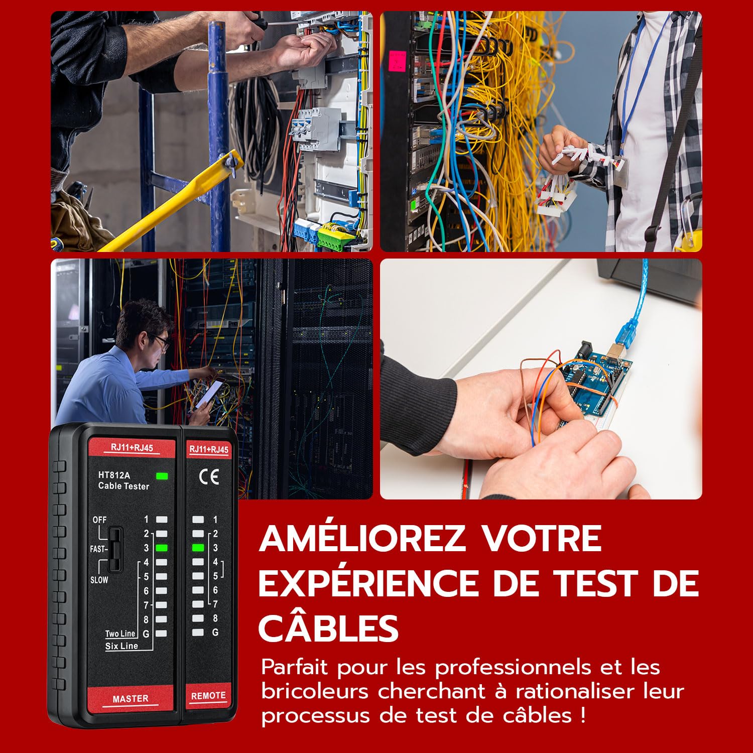 Thumbnail 6 de Mcbazel Testeur câble réseau 60V 🛠️