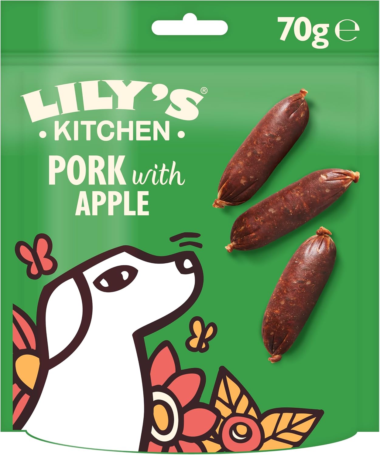 Detalle 2 de Lily’s Kitchen Mini-Trockenfleisch 8×70 g für Hunde 🍖
