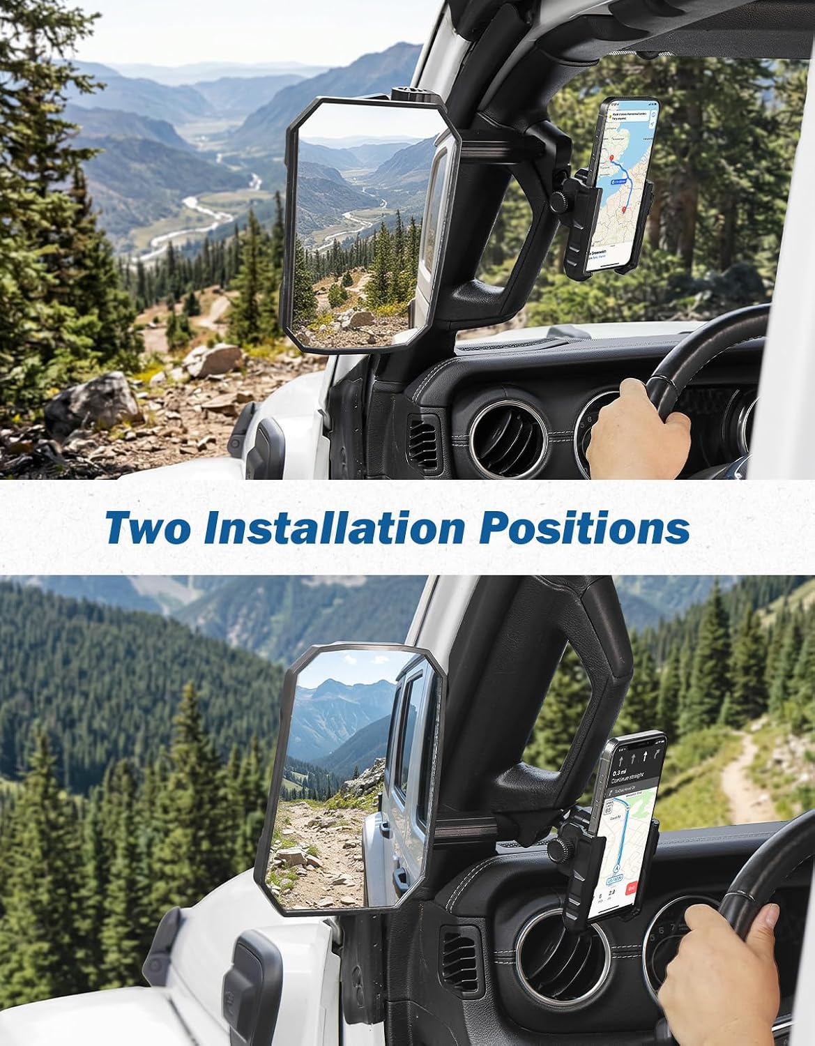 Thumbnail 6 de JOYTUTUS Mirrors Doors Off for 2018-2023 Wrangler