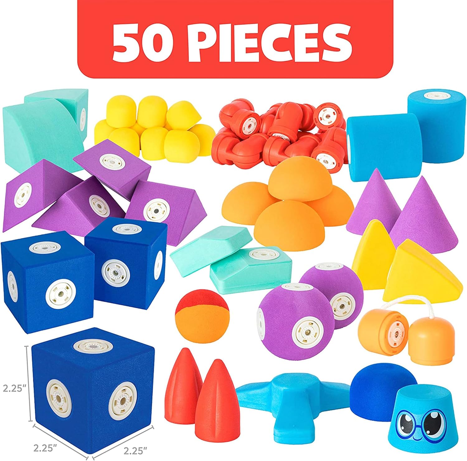 Thumbnail 4 de Blockaroo Magnetic Foam 50-piece Set 🧩