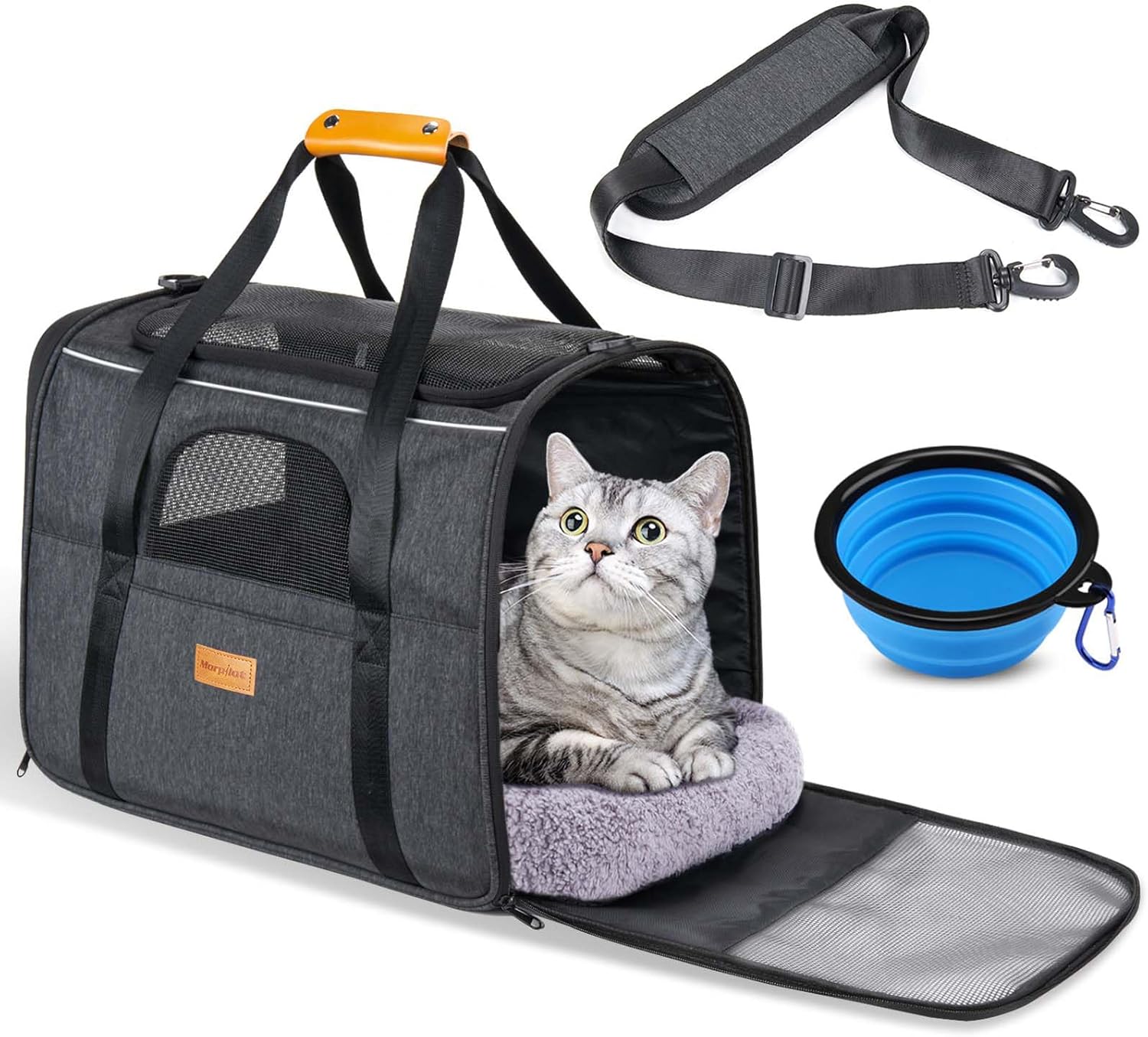 Detalle de Morpilot Katzentransportbox für große Katzen bis 7 kg 🐱
