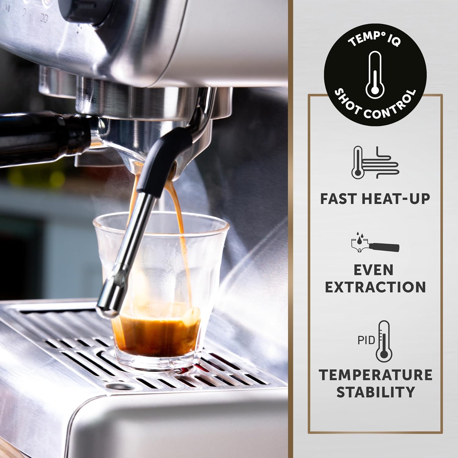 Detalle de Breville Barista Max Espresso Machine with Integrated Grinder