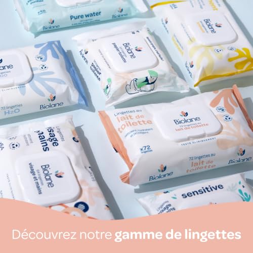 Thumbnail 6 de BIOLANE Lingettes Visage et Mains – Lot 192 lingettes (3 x 64) pour bébé