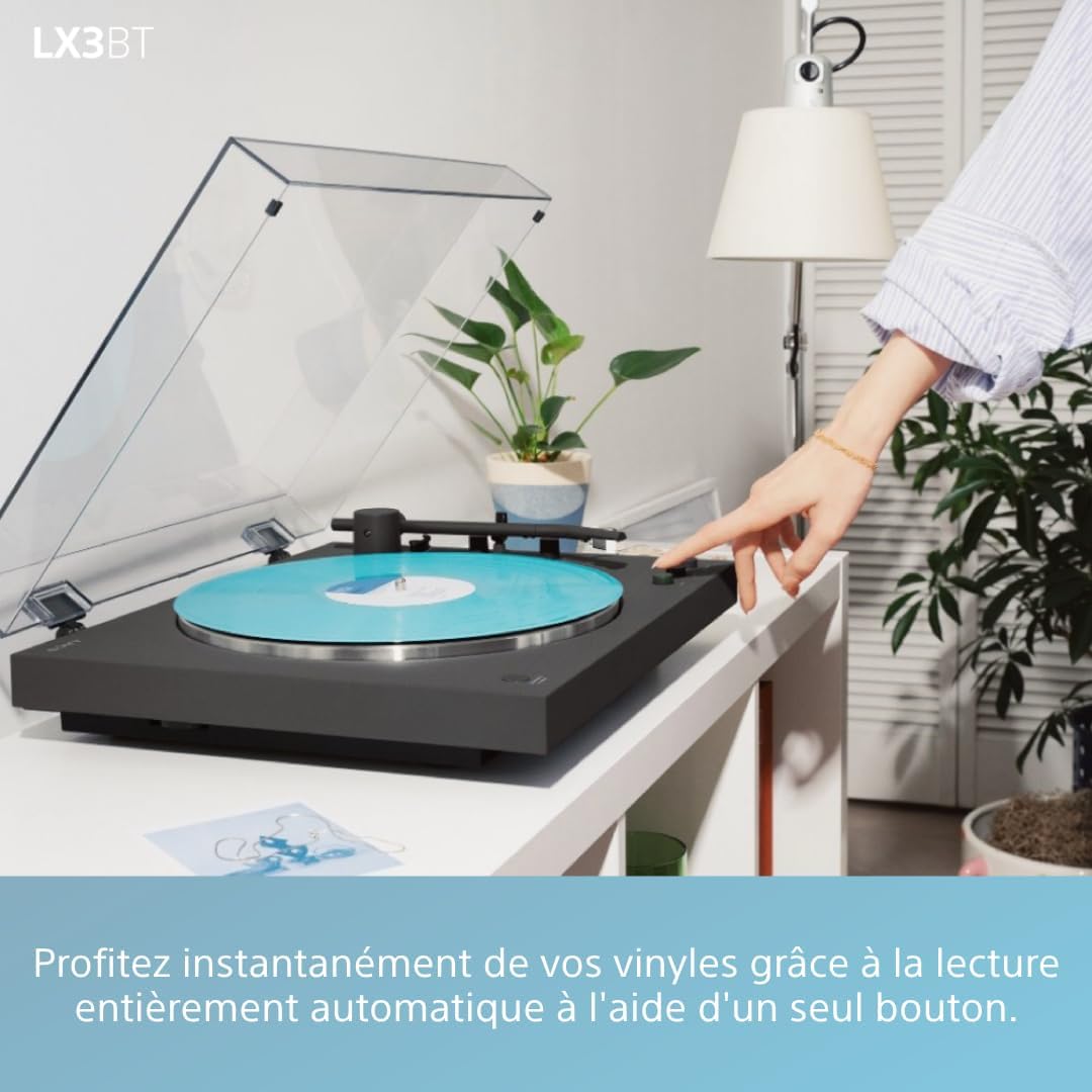Thumbnail 4 de Sony PS-LX3BT Platine Vinyle Bluetooth Noir — simplicité élégante et son chaleureux
