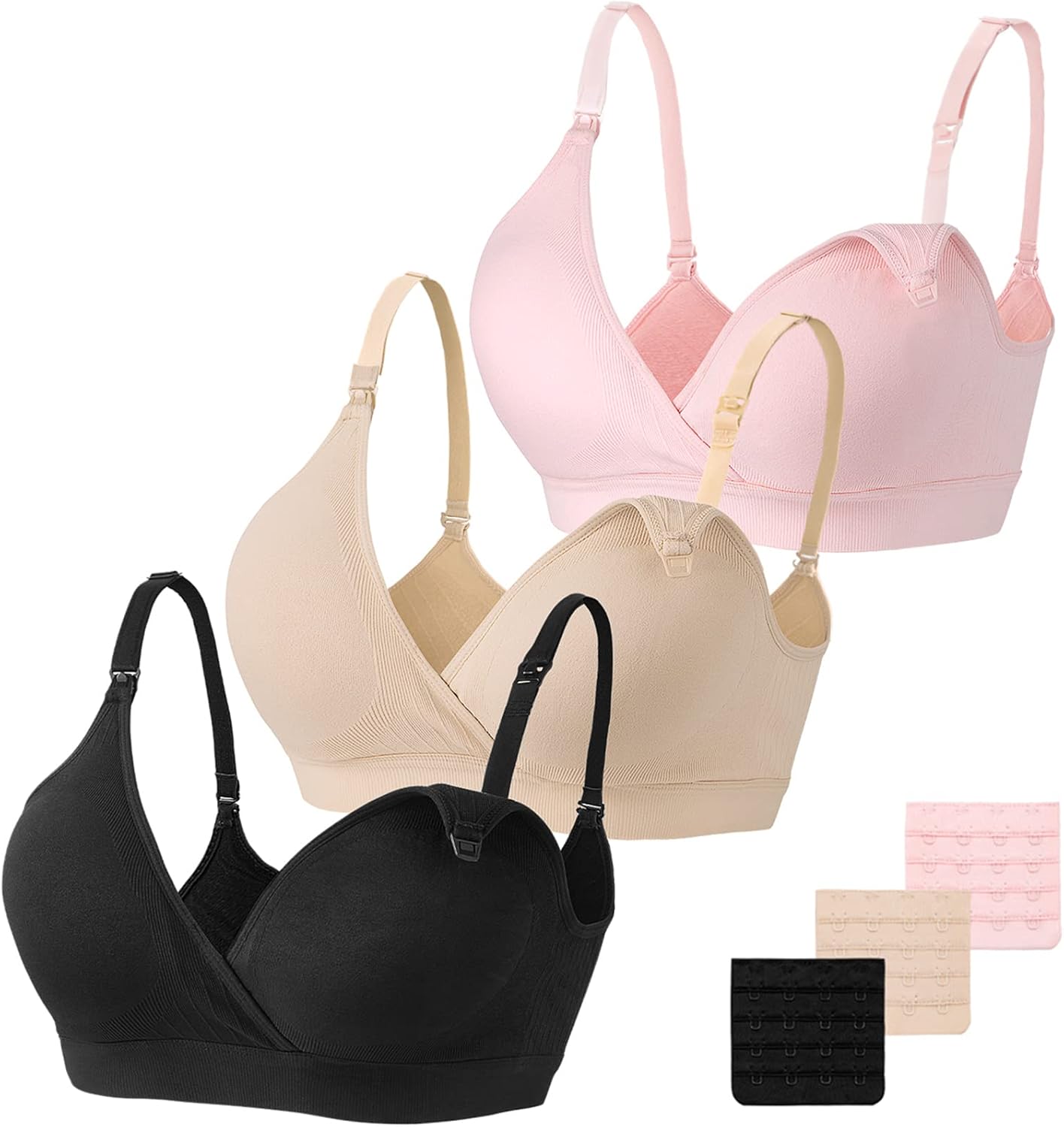 Detalle de Vinfact Nursing Bra 3 Pack Seamless