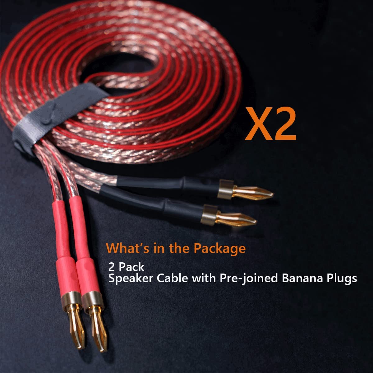 Thumbnail 6 de WOWLED speaker cable 13AWG with banana plugs 1.5m