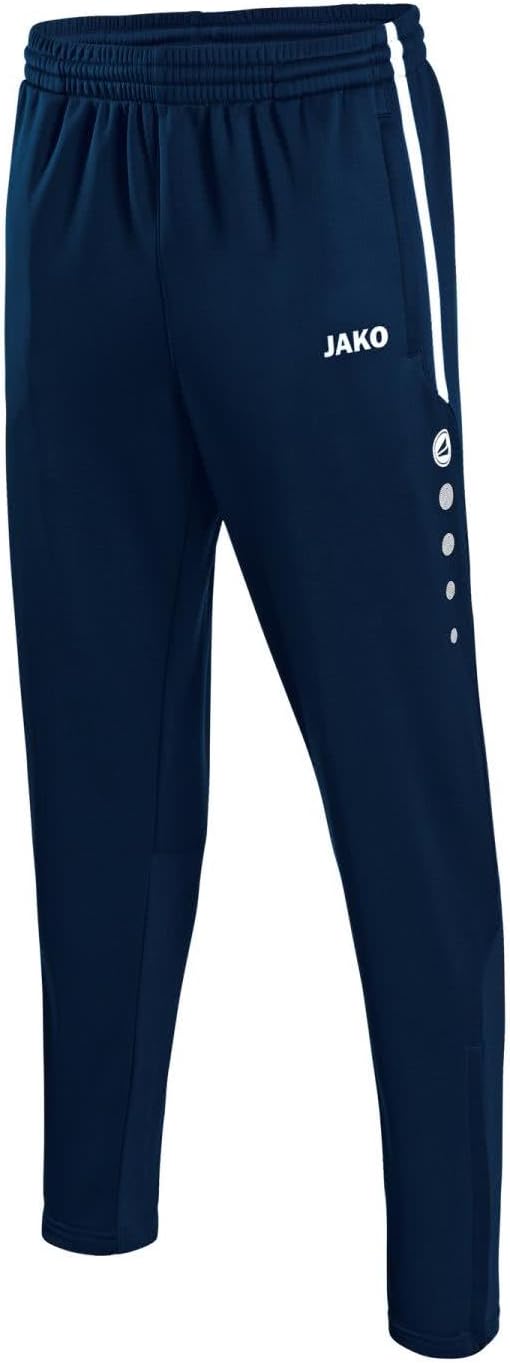 Detalle de JAKO Herren Trainingshose Active I – Lange Sporthose mit elastischem Bund und Seitentaschen