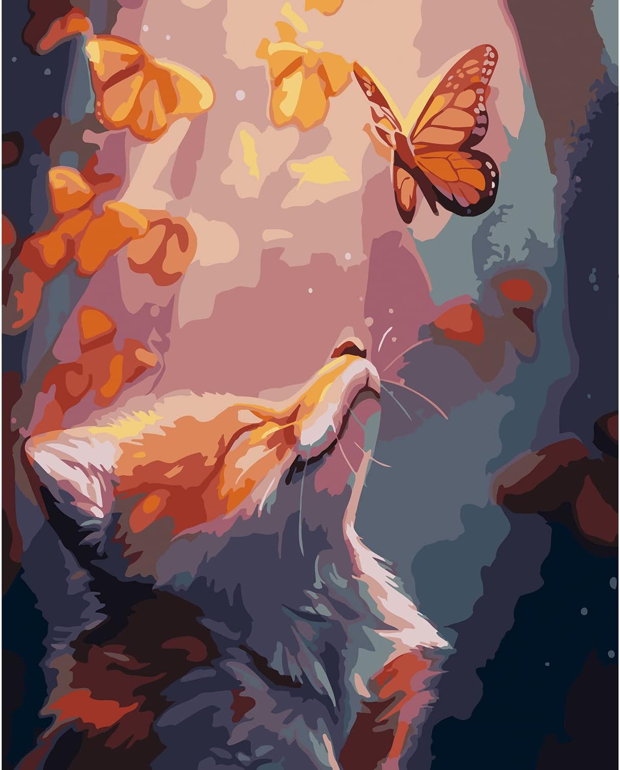 Thumbnail 6 de Jieyisier Fuchs Malen nach Zahlen für Erwachsene (16x20 Zoll) – Bauset für Zuhause und Wanddekoration