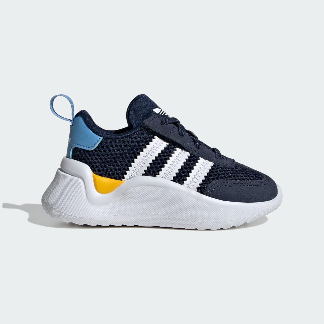 Detalle de Adifom 70s Comfort Closure Elastic Laces (Bebé) de Adidas - Zapatilla azul