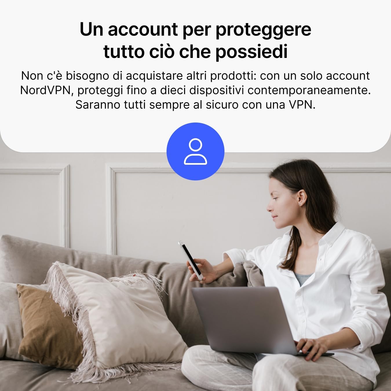 Detalle de NordVPN Standard, Esclusiva Amazon: 10 Dispositivi, 1 Anno + 1 Mese Extra (Codice Digitale)