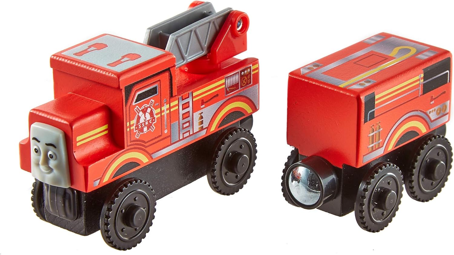 Detalle de Thomas & Friends GGG64 – drewniany pociąg Tomek z wagonikiem towarowym