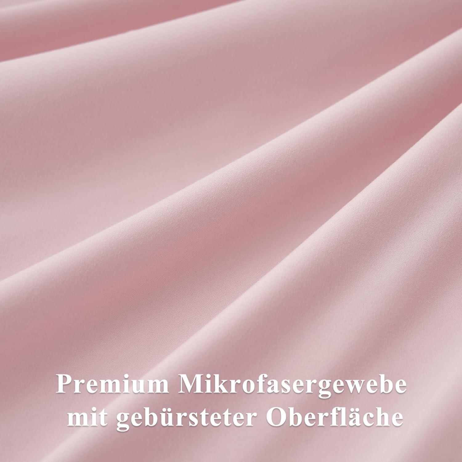 Thumbnail 5 de Aisbo Bettwäsche 200x220 3-teilig in Rosa (Mikrofaser) mit Reißverschluss